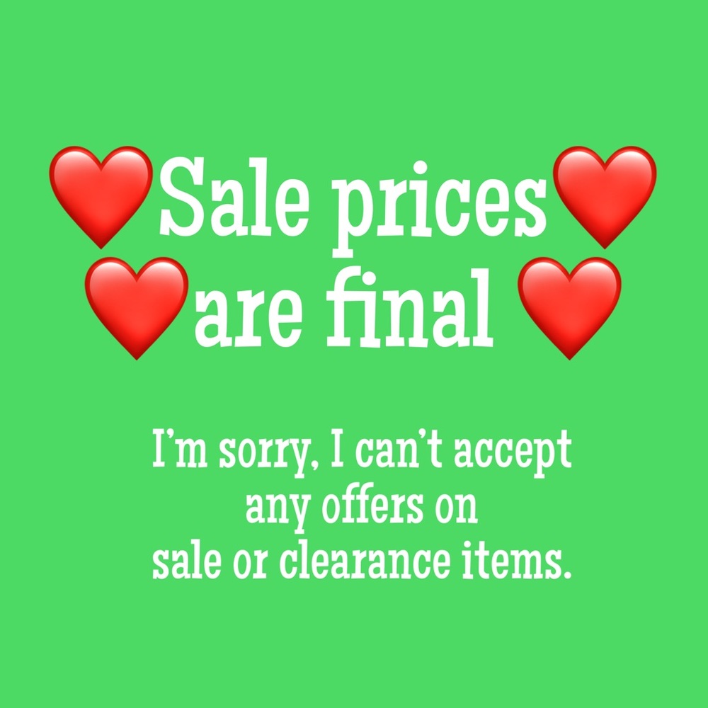 ‼️PRICE FIRM ON SALE ITEMS